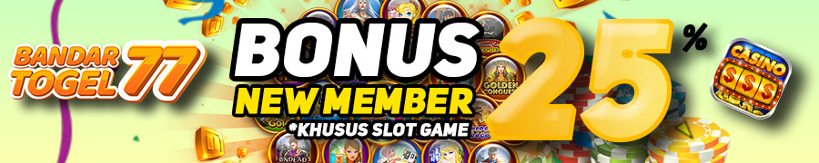 BONUS NEW MEMBER 25% BANDARTOGEL77